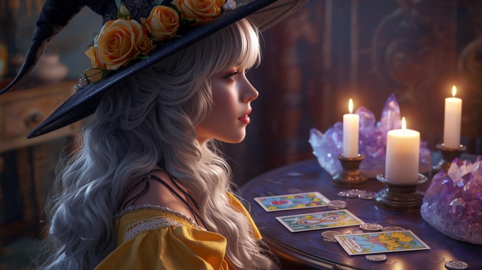 Bruja con experiencia se adentra en el destino del consultante